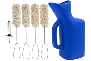 Xinghonyac 6Pcs Angled Tire Lube Bucket Kit,Ultra-Durable 4 Lube Swabs (12") + 1L Bucket & Tire Depth Gauge Fits All Tire Cha