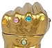 Marvel Avengers Infinity Gauntlet Cookie Jar - Gold with Infinity Stone Accents - Ceramic - 9 In Tall
