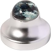 45 RPM Record Adapter Insert Planet Series Special Moon Shape Aluminum 7 inch Vinyl Record Dome(Silver)&hellip;