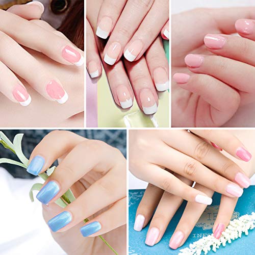 Makartt All-Inclusive Dipping Powder Starter Kit with Acrylic Powder and Gel Resin, Easy to Use French Dip Powders Nail Color System UV/LED Light Free Odorless P-06