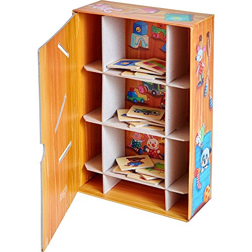 HABA Meine ersten Spiele: Wir räumen auf – Lernspiel ab 2 Jahren – Zuordnen von Gegenständen mit 3D-Spielregal – Für 1 bis 3 Spieler – 1303469001 – Bild 2