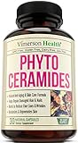 Phytoceramides Skin Care, Hair & Nails Supplement - Natural Anti Aging, Rejuvenating & Moisturizing Formula with Vitamin A C D E. Reduces Fine Lines, Wrinkles, Facial Redness, Dryness & Dark Spots