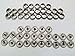 Stainless Steel Snap Fastener's, 25 Piece, Cap & Socket Only, Marine Grade