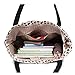 WongSinTong Women Large Canvas Handbag Tote Cat Printed Cute Shoulder Bag and Wallet 2 Piece Sets