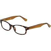 Corinne McCormack Designer Reading Glasses Channing in Amber-Tortoise +1.00