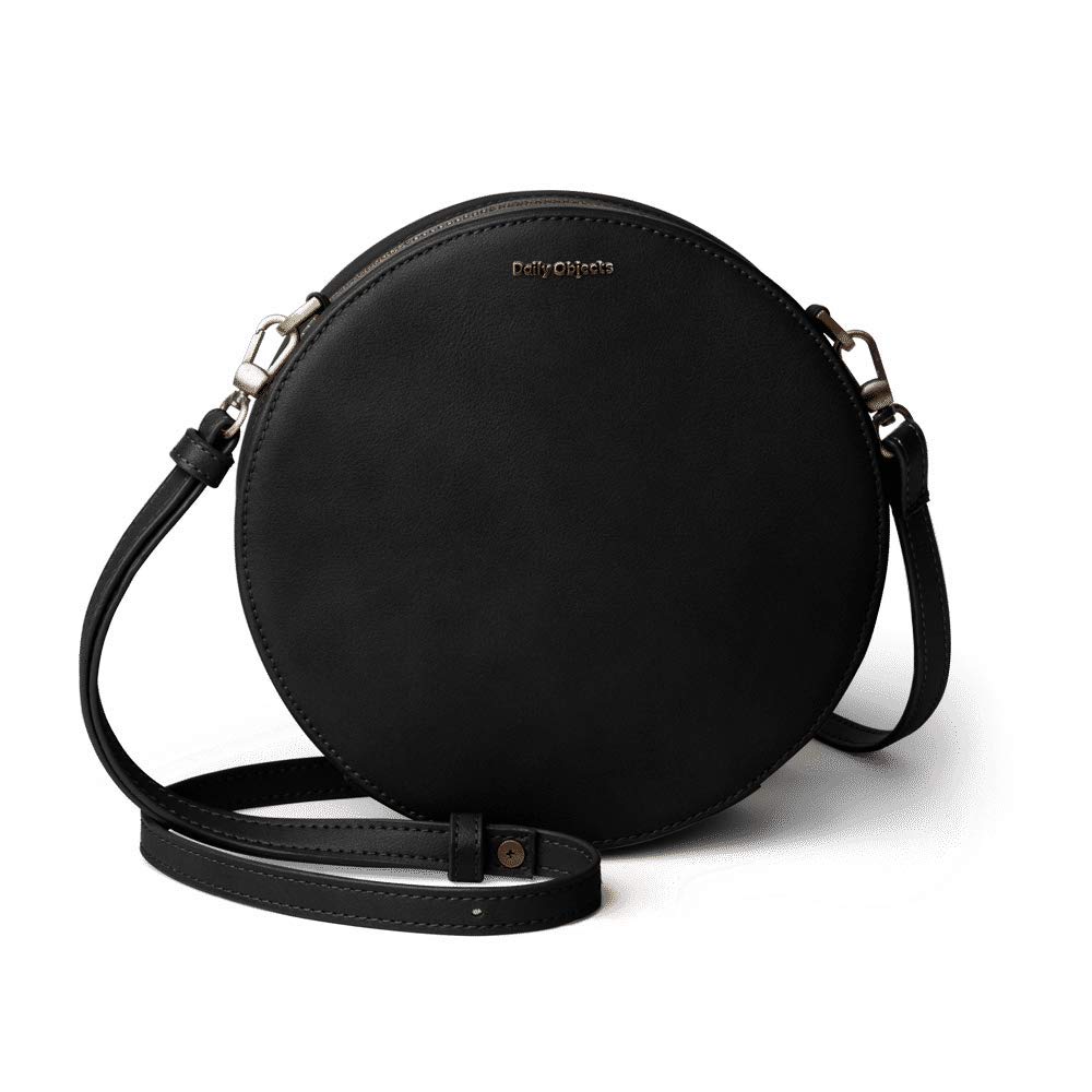 black vegan leather bag