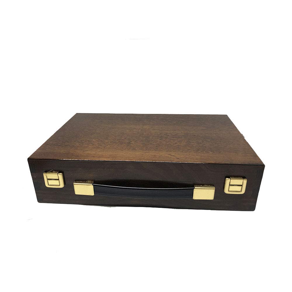 HEADSHOT Luxury Wooden Pencil Case, Made of Cleaning Drums, Woolen Grates, Hair, Bronze, Oil, Adults, Unisex, Mix, One Size