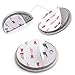 Magnetic Door Stopper, Invisible Magnetic Door Stop, Brushed Satin Nickel, No Drill with Adhesive, Stainless Steel Floor Magnetic Door Catch Door Holder