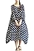 Mordenmiss Women's Swan Pattern Plus Size Dress Daily Clothing