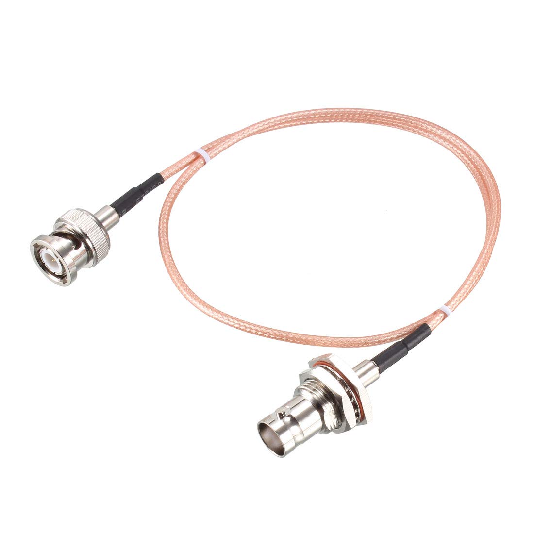 sourcing map BNC Bulkhead Female to BNC Male RG316 RF Coaxial Extension Cable 50 ohm 1.5 ft