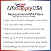 True HEPA Filter Replacement Compatible with GermGuardian FLT4825 FLT-4850 AC4800 4800 Series, Germ Guardian Filter B by LifeSupplyUSA