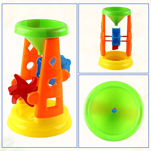 image for Conthfut Kids Beach Toys Set, 21 PCS Sand Castle Building kit Summer B