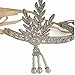 FOLLOWUS 1920's Great Gatsby Vintage Style Pearl Crown Charleston Bridal Headband New