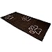 EXPAWLORER Dog Door Mat for Muddy Paws - Highly Absorbent Microfiber Rug, Soft Chenille Runner Indoor Outdoor Floor, Non-Slip Large Pet Paw Cleaning Washable Mud Mat for Bathroom, Brown