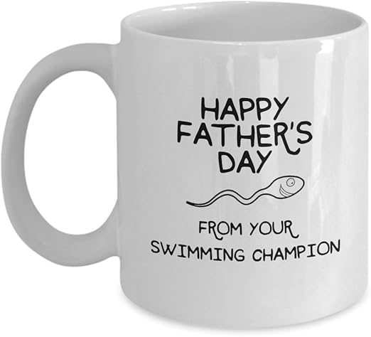 Amazon Com Happy Father S Day From Your Swimming Champion Coffee Mug Kitchen Dining