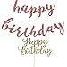 Happy Birthday Banner, Rose Gold, Birthday Party Decorations, Happy Birthday Cake Topper