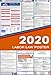 2017 Virginia State and Federal Labor Law Poster - Laminated 24