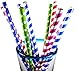 40 SMOOTHIE, BOBA, JUMBO PAPER STRAWS! ASSORTED - SUPER-WIDE 3/8