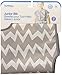Bumkins Junior Bib, Short Sleeve Toddler Bib, Smock for Kids 1-3 Years, Waterproof Fabric – Gray Chevron
