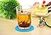 Drhob 3pcs Silicone Coffee Placemat Button Coaster Cup Mug Glass Beverage Holder Pad Mat （multicolor random）