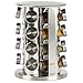 Rotating Spice Rack with 16 Spice Jars - Durable and Stylish Revolving Seasoning Storage and Organizer with Sturdy Bottles and Stable Base Stand, Perfect for your Kitchen Countertop and Dining Table