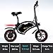 Goplus Folding Electric Bike, 350W Lightweight E-Bike, with 12.5 Mile Range/Max Speed Up to 19 MPH/Cruise Control System/APP Speed Setting, Mini Electric Bicycle Scooter for Adultsthumb 3