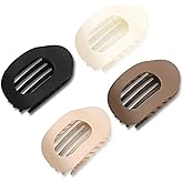 4 Pack Flat Hair Claw Clips for Women Nonslip French Hair Clips for Thick, Thin, Long, or Short Hair Tortoise Shell Comfortable & Strong Hold for Daily Wear, Weddings