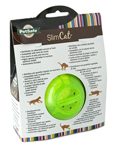 PetSafe SlimCat Meal Dispensing Cat Toy, Green