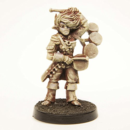 Stonehaven Half-Orc Bard Miniature Figure for 28mm Table top Wargames - Made in USA