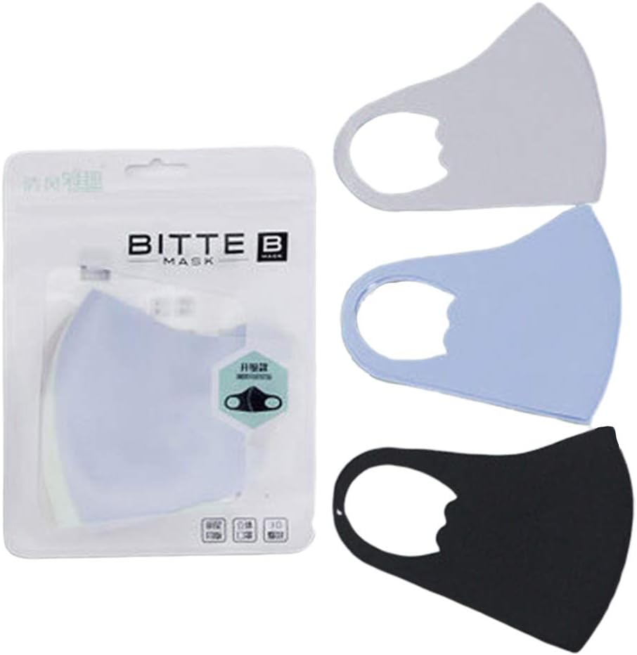 ForHe 3Pcs Kids Mouth-Muffle, Soft Ice Silk Cotton Dustproof Washable for Children for Outdoor Protection