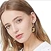 XOCARTIGE Dangle Earrings for Women Mottled Resin Acrylic Earrings Rhombus Drop Hook Earring for Girls