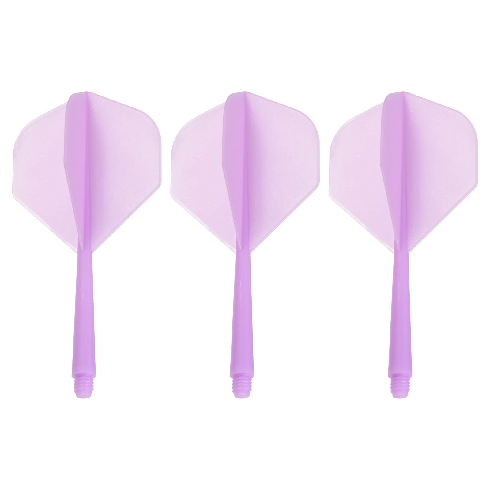 PATIKIL Integrated Dart Shaft & Flights, 3 Pack Lightweight Dart Flight Set, Purple