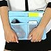 FakeFace Multi-funtional Nylon Zipper Travel Handbag Pouch/Bag in Bag/Insert Organizer/Cosmetic Toiletry Bag Pocket/Makeup Bag/Tidy Bag Blue