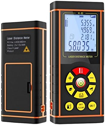 EASTVALLEY Laser Distance Meter (H-60m 196ft) Handheld Measuring Instrument Multifunctional Range Finder