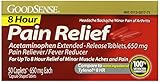GoodSense Acetaminophen Pain Reliever/Fever Reducer Extended-Release Tablets, 650 mg, 50 Count