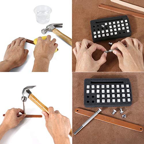 4 Yoption+Leathercraft+Alphabet+Imprinted+Punching