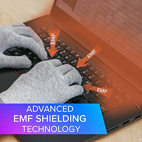 DefenderShield EMF Radiation Protection Computer Gloves Use with