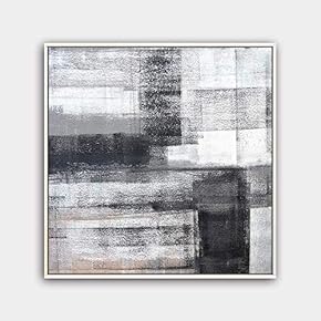 Framed Canvas Wall Art Modern Texture Painting Canvas Prints Home Artwork Decoration for Living Room,Bedroom - 16x16 inches