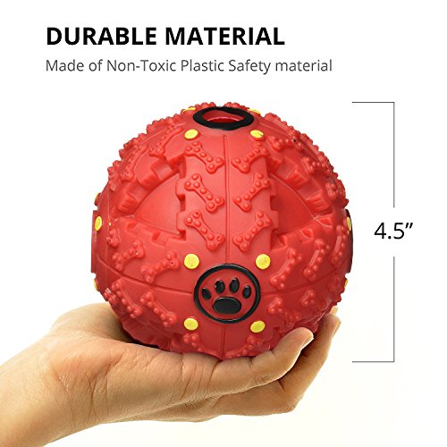 Interactive Dog Toys by FurryFido, Dog toys ball and treat dispensing for small/middles size(under 30lbs) dogs/cats/ and pigs Funny Dog Puzzle and Dog Toys for Boredom and Thinking