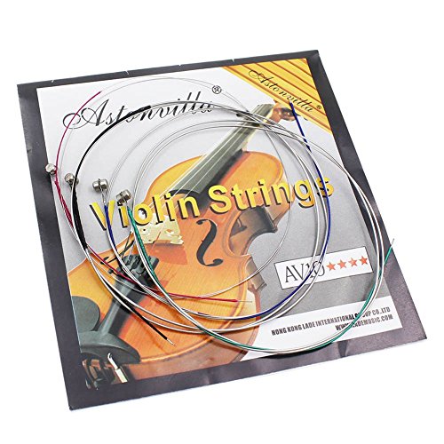 Vaorwne 4pcs A Set of Violin Strings E-A-D-G Core Steel+Nickel Wound Exquisite Stringed Musical Instrument Parts Accessories - Thumbnail 2