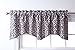 Stylemaster Twill and Birch Bryce Chenille Scalloped Valance with Cording, 55 by 17-Inch, Pewter