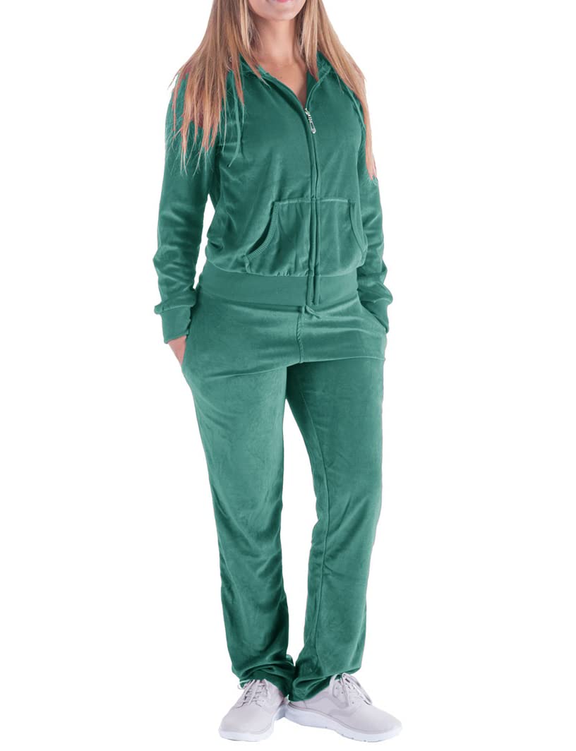 Photo 1 of Track Suits for Women Set Velour Sweatsuits 2 Piece Velvet Tracksuit