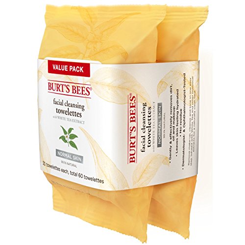 Burt's Bees Facial Cleansing Towelettes for Normal Skin with White Tea