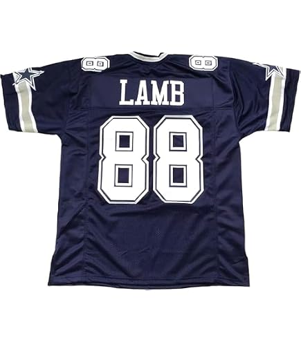 Lamb Football Shirt 100% Cotton Jersey #88 (Small, Black) | Amazon.com