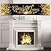Happy Birthday Banner Sign Gold Party Decoration Supplies Glitter Anniversary Celebration Backdrop