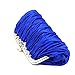 Kingluck Silk Cocktail Evening Handbags/Clutches in Gorgeous Silk More Colors Availabl, Blue, 27cm (L) x 13cm (H) x 3cm (W).