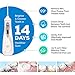Professional Dental Water Flosser - Rechargable and Cordless - Oral irrigator with 3 Modes. Perfect for Teeth Cleaning and Braces - 4 floss tips & 4 hygiene tools included.