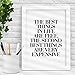 The Best Things in Life Are Free The Second Best Things are Very Expensive Coco Chanel Quote Typography Poster Wall Decor Motivational Print Inspirational Poster Home Decor