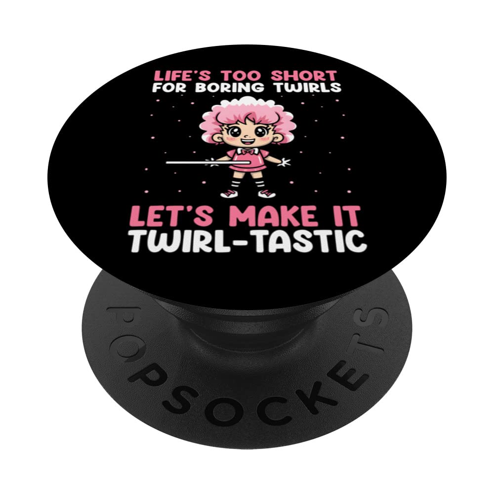 Majorette Quote for Majorette Dance and Baton PopSockets Swappable PopGrip