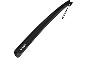 TYGA STORE TYGA Shoe Horn Long Handled 17in 43cm Long Plastic Shoehorn for Men, Women, Senior Comfort Grip Shoe Horn Flexible Snap-Proof